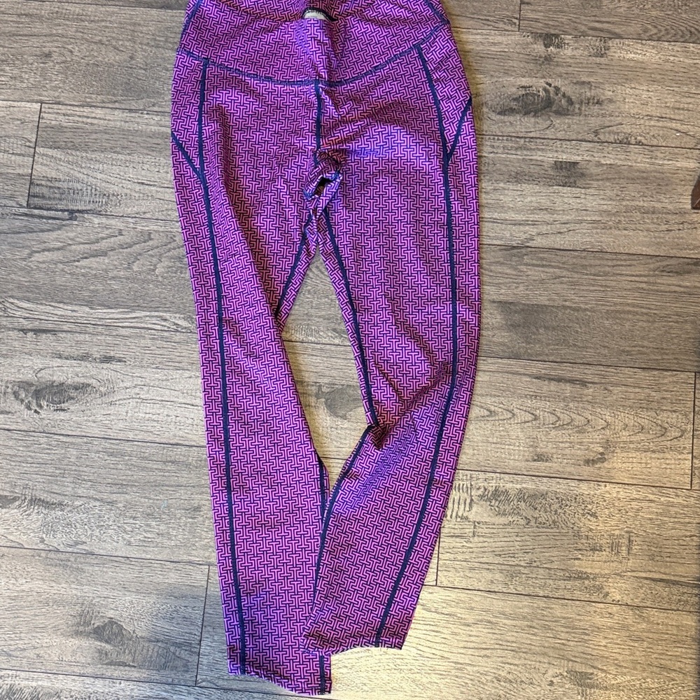 Purple and Blue Patterned Leggings